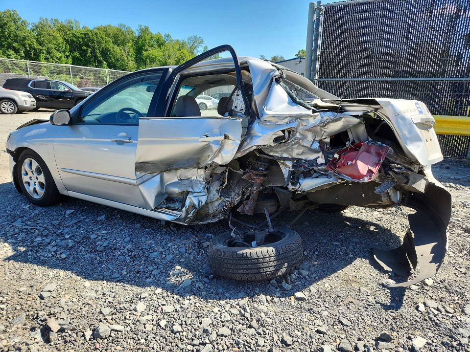 2008 Kia Spectra VIN KNAFE121185538001 COPART salvage auction — ALL OVER, MD - CERT OF SALVAGE > 75% DAMAGE, sold $300 on 2026-07-10 (photo 2)