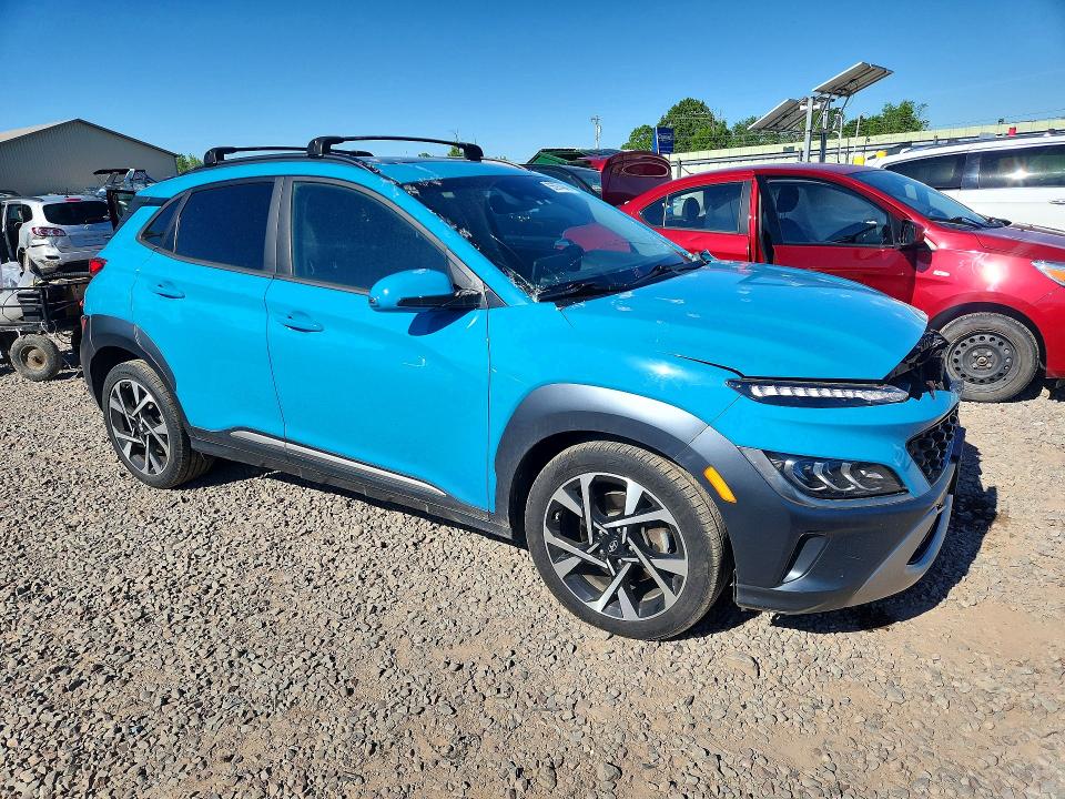 2022 Hyundai Kona VIN KM8K5CA31NU928755 COPART salvage auction — FRONT END, NY - MV-907A SALVAGE CERTIFICATE, sold $250 on 2026-07-27 (photo 4)