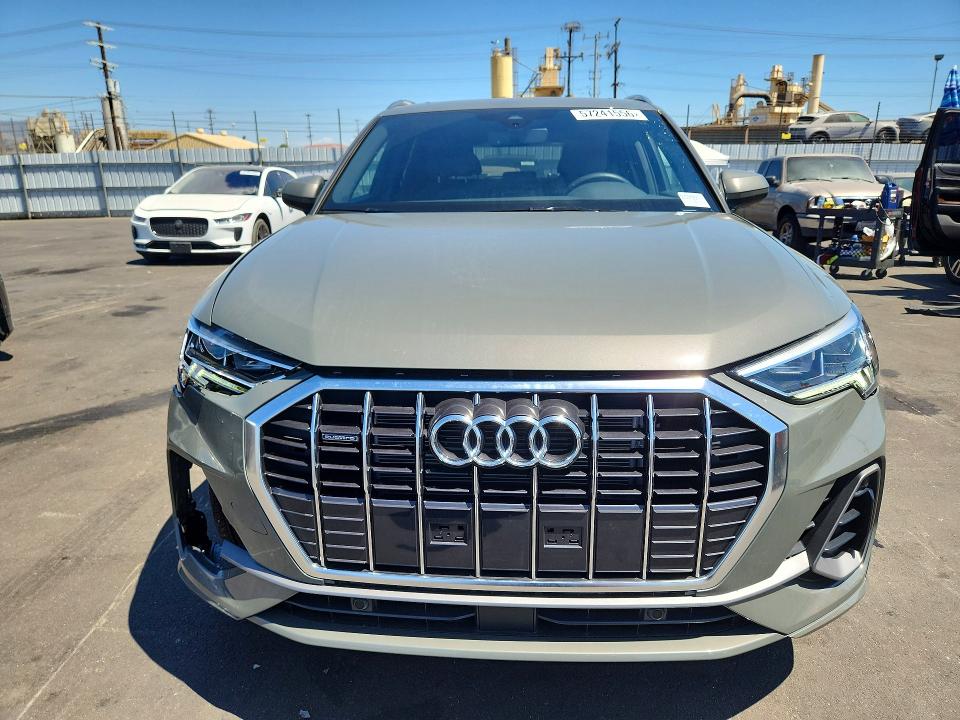 2025 Audi Q3 VIN WA1DECF38S1087157 COPART salvage auction — FRONT END, Ca - Salvage Certificate, sold $18,000 on 2026-07-08 (photo 5)