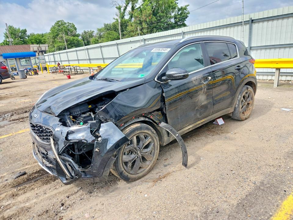 2020 Kia Sportage VIN KNDP63AC5L7755079 COPART salvage auction — FRONT END, Ks - Cert Of Title-Salvage, sold $2,850 on 2026-07-22 (photo 1)