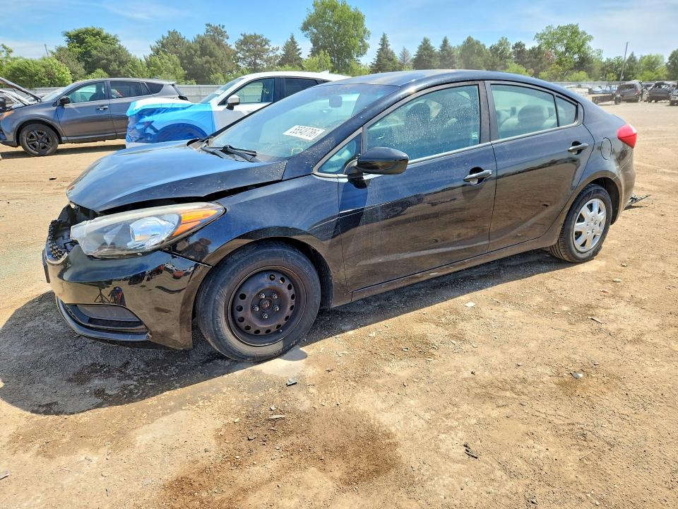 2016 Kia Forte VIN KNAFK4A6XG5573321 COPART salvage auction — FRONT END, IL - SALVAGE CERTIFICATE, sold $750 on 2026-07-28 (photo 1)