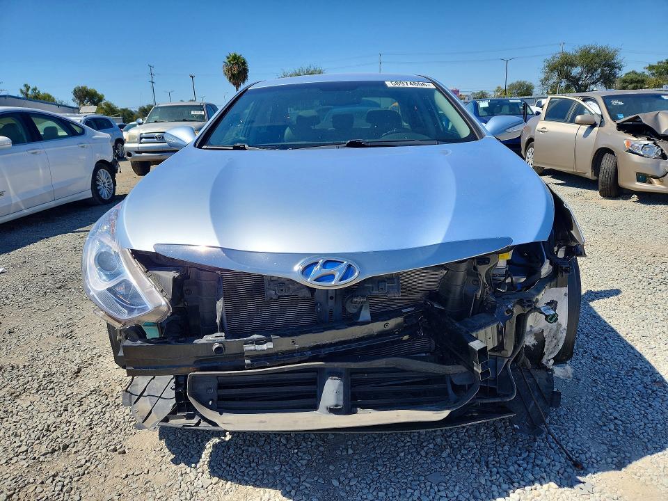 2013 Hyundai Sonata VIN KMHEC4A46DA101481 COPART salvage auction — FRONT END, Ca - Salvage Certificate, sold $325 on 2026-07-10 (photo 5)