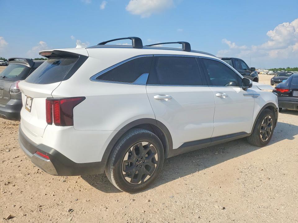 2025 Kia Sorento VIN 5XYRL4JC3SG328993 COPART salvage auction — FRONT END, Tx - Salvage Vehicle Title, sold $2,100 on 2026-07-30 (photo 3)