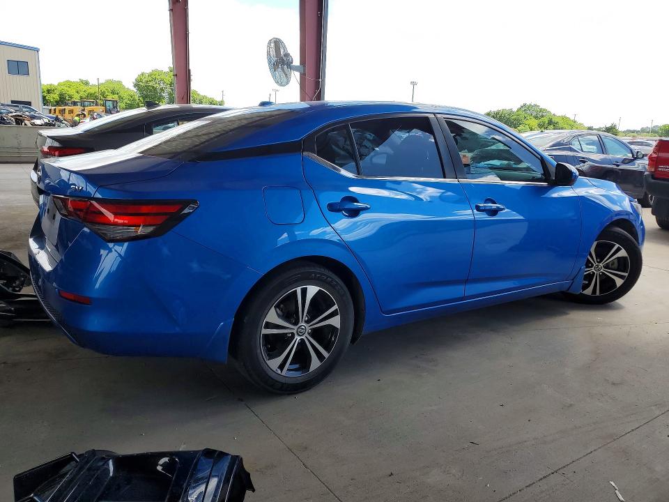 2021 Nissan Sentra VIN 3N1AB8CV2MY321637 COPART salvage auction — FRONT END, Tx - Certificate Of Title, sold $1,600 on 2026-07-07 (photo 3)