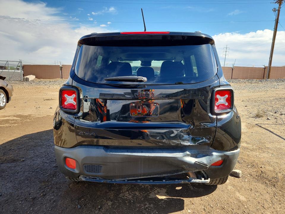 2017 Jeep VIN ZACCJBBB4HPG00918 COPART salvage auction — REAR END, Nm - Cert Of Title-Salvage, sold $1,350 on 2026-07-13 (photo 6)