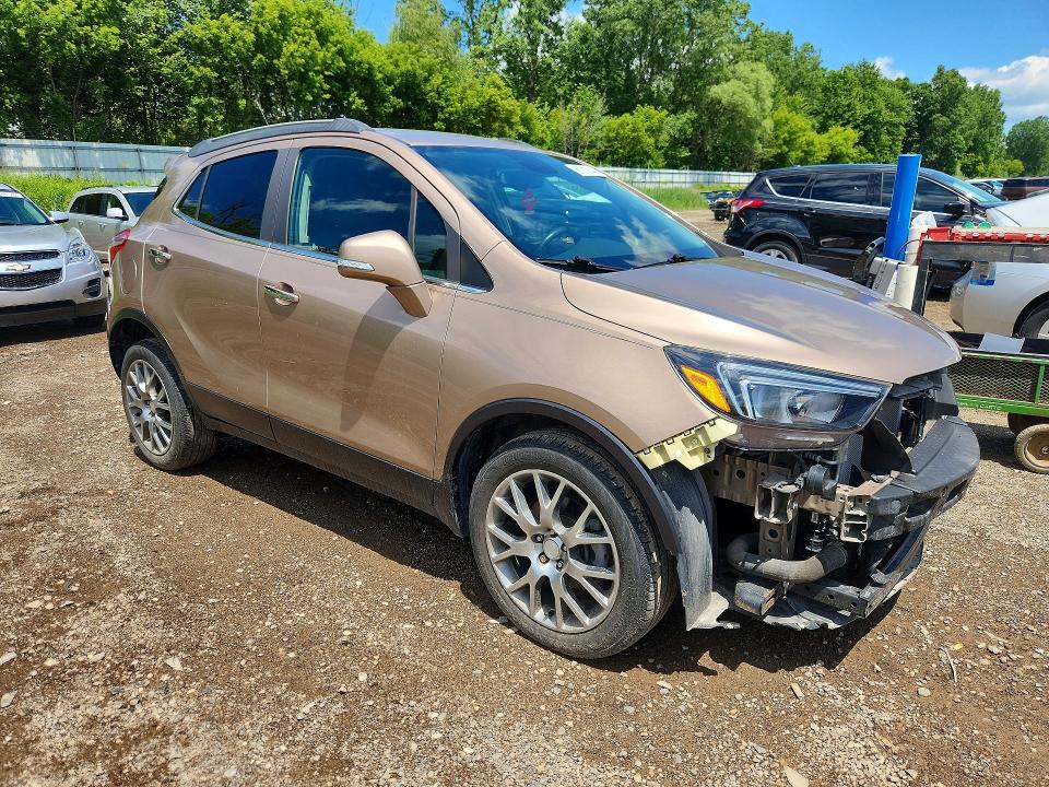 2018 Buick Encore VIN KL4CJ1SB9JB578094 COPART salvage auction — FRONT END, Mi - Certificate Of Title, sold $5,700 on 2026-07-15 (photo 4)
