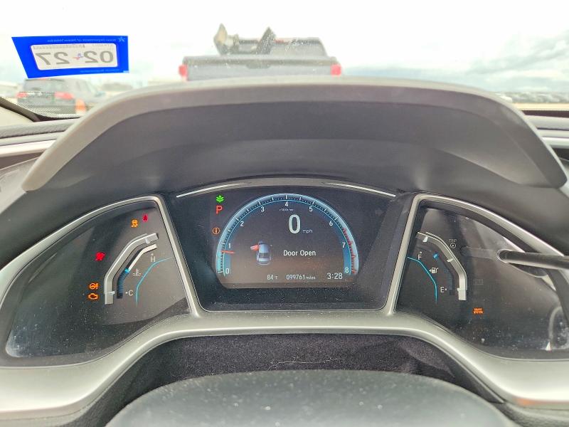 2018 Honda Civic VIN 2HGFC1F72JH645887 COPART salvage auction — FRONT END, Tx - Salvage Vehicle Title, sold $100 on 2026-08-20 (photo 9)