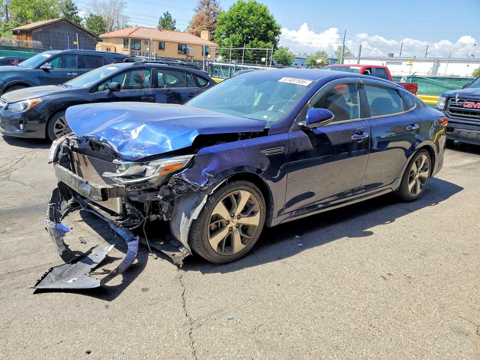 2019 Kia Optima VIN 5XXGT4L32KG315189 COPART salvage auction — FRONT END, Fl - Cert Of Title Slvg Rebuildable, sold $1,800 on 2026-07-09 (photo 1)