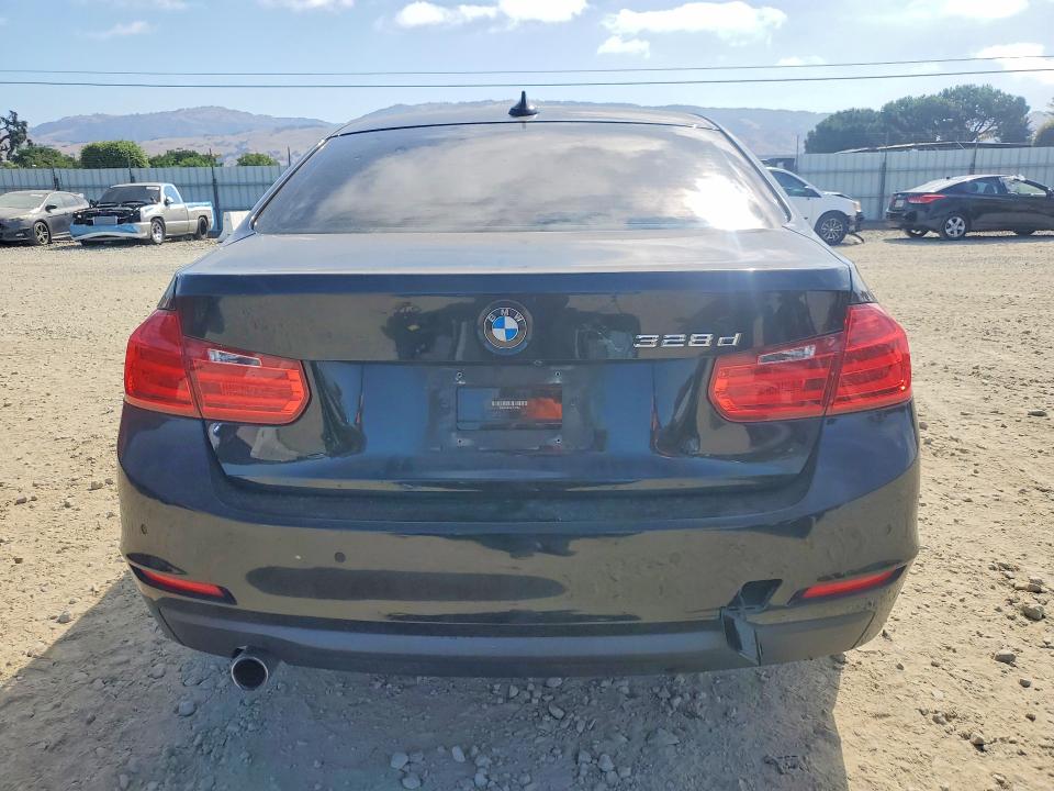 2015 BMW 3er VIN WBA3D3C5XFK157944 COPART salvage auction — FRONT END, Ca - Salvage Certificate, sold $1,850 on 2026-07-14 (photo 6)