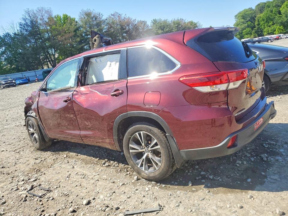 2017 Toyota Highlander VIN 5TDBZRFH9HS411843 COPART salvage auction — ALL OVER, Nj - Cert Of Title-Salvage, sold $1,950 on 2026-07-22 (photo 2)
