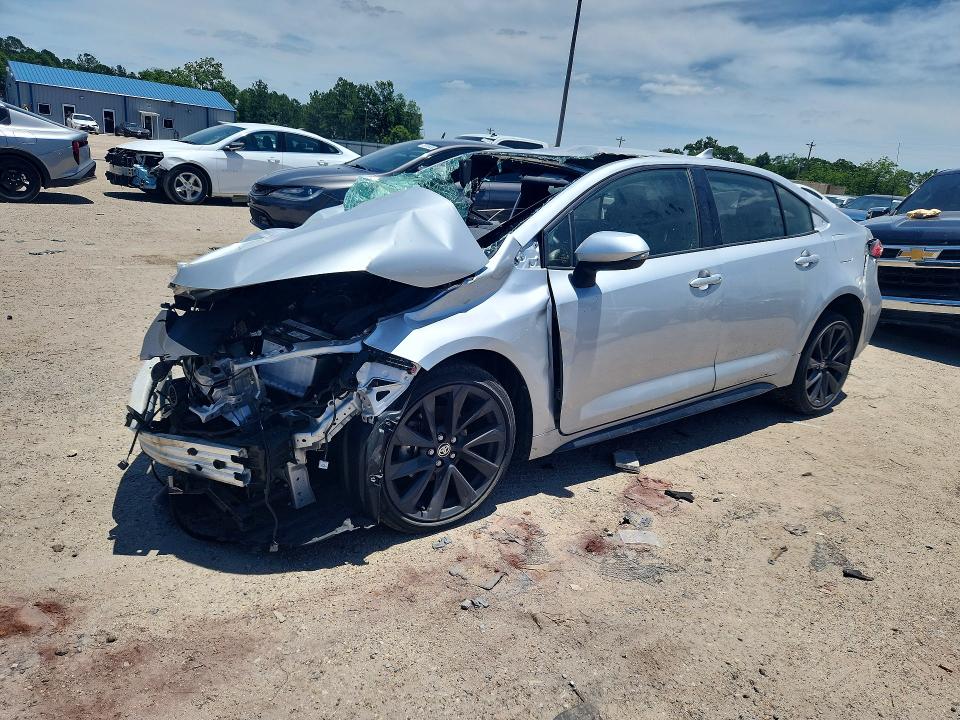 2024 Toyota Corolla VIN JTDBCMFE4RJ030359 COPART salvage auction — FRONT END, Fl - Certificate Of Destruction, sold $650 on 2026-07-09 (photo 1)