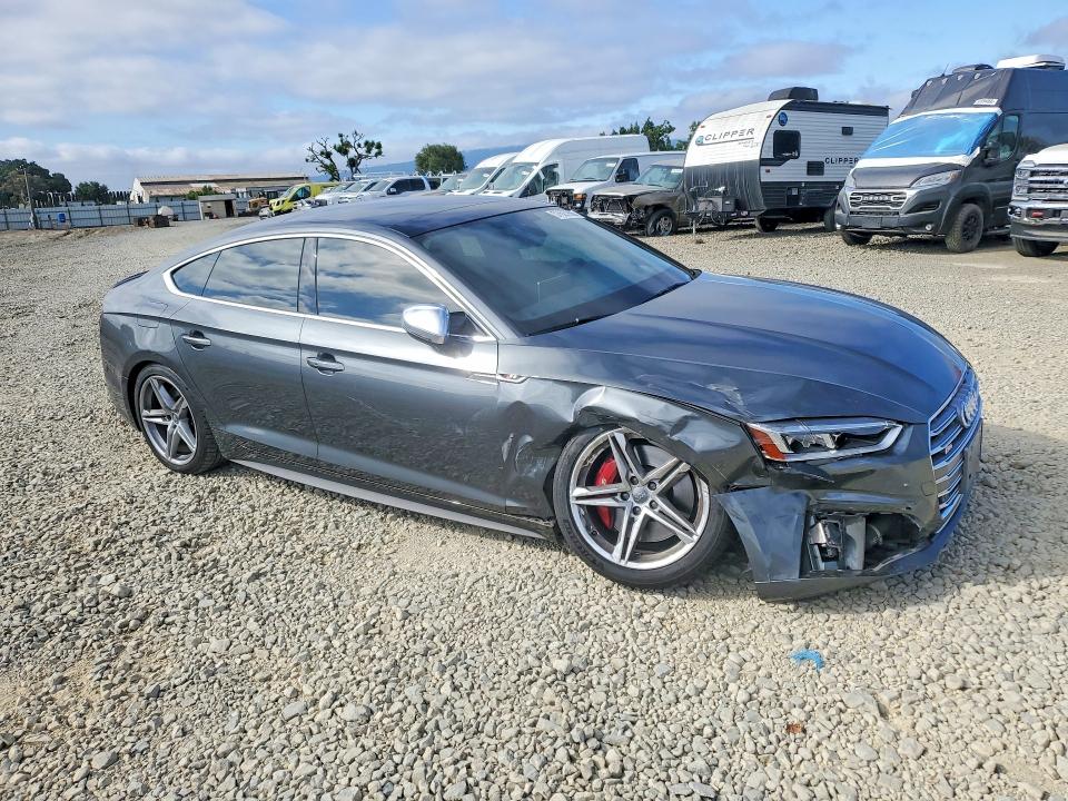 2018 Audi VIN WAUC4CF58JA061708 COPART salvage auction — FRONT END, Ca - Salvage Certificate, sold $7,000 on 2026-07-02 (photo 4)
