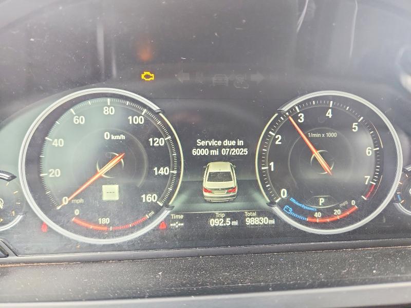 2014 BMW 7er VIN WBAYE8C53ED780597 COPART salvage auction — NORMAL WEAR, La - Certificate Of Title, sold $1,750 on 2026-07-02 (photo 9)