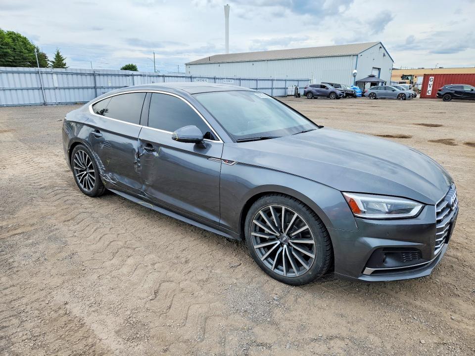 2018 Audi A5 VIN WAUFNCF57JA075772 COPART salvage auction — SIDE, On - Permit No Brand - Unfit, sold $8,500 on 2026-07-14 (photo 4)