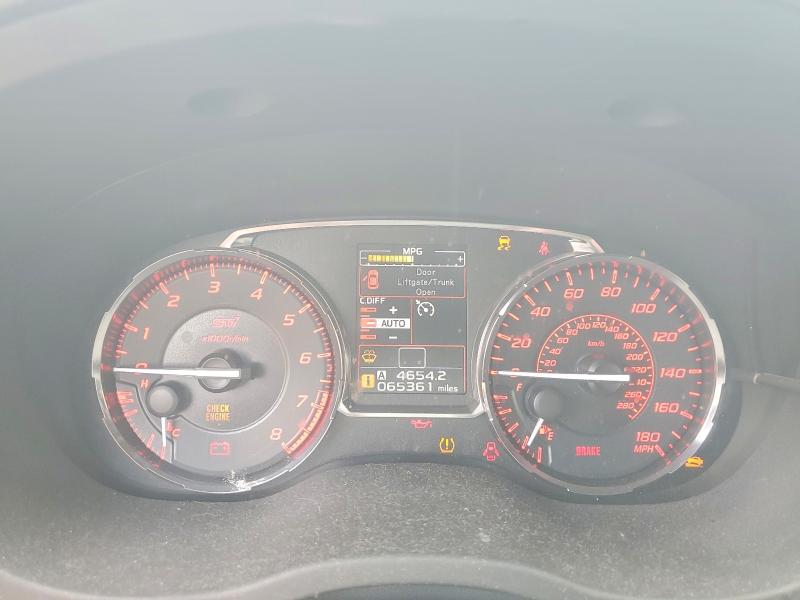 2017 Subaru Wrx VIN JF1VA2M66H9838639 COPART salvage auction — WATER/FLOOD, Sc - Cert Of Title-Salvage Water, sold $550 on 2026-07-24 (photo 9)