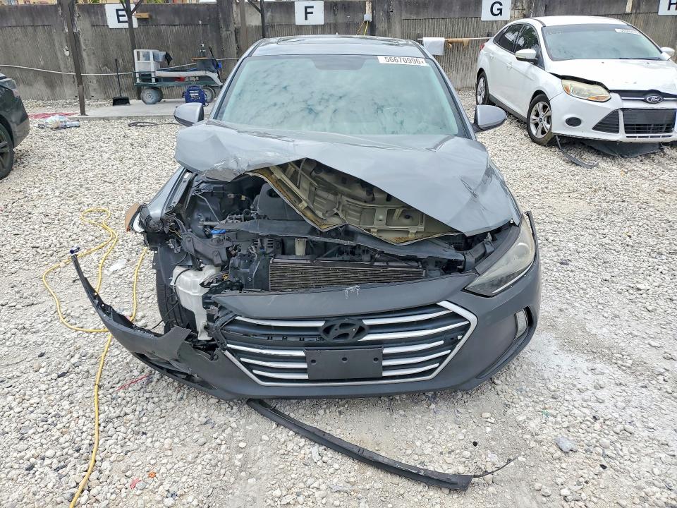 2018 Hyundai Elantra VIN KMHD84LF8JU594943 COPART salvage auction — FRONT END, Fl - Cert Of Title Slvg Rebuildable, sold $1,550 on 2026-07-24 (photo 5)