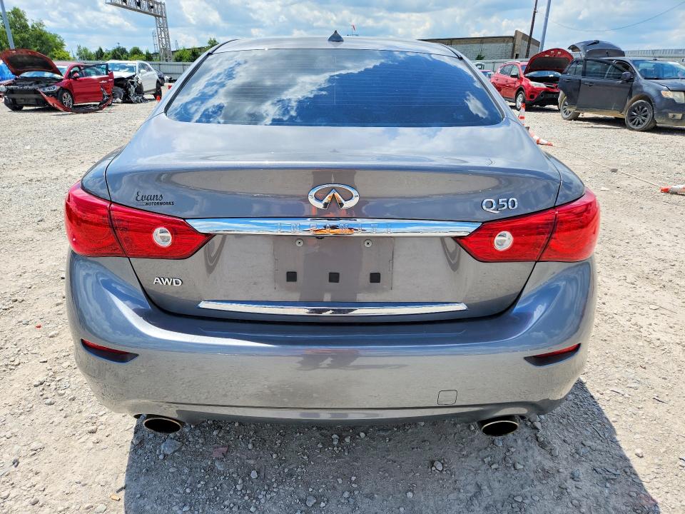 2015 Infiniti Q50 VIN JN1BV7AR7FM408533 COPART salvage auction — SIDE, Oh - Cert Of Title-Salvage, sold $2,100 on 2026-07-07 (photo 6)