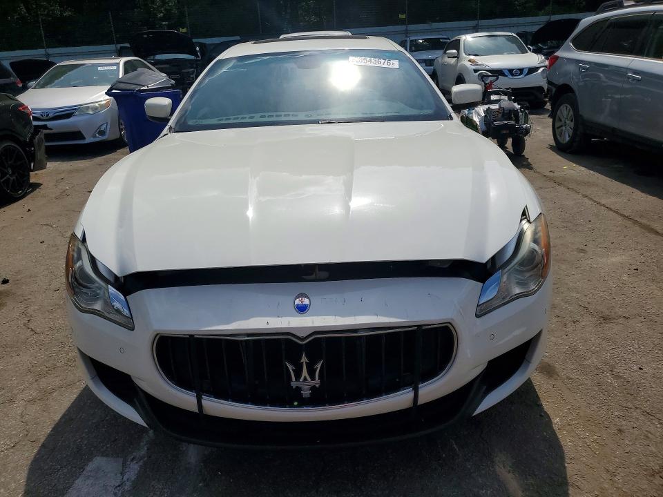 2014 Maserati Quattroporte VIN ZAM56RRA3E1116987 COPART salvage auction — FRONT END, Ga - Cert Of Title-Salvage Court Or, sold $2,800 on 2026-07-24 (photo 4)