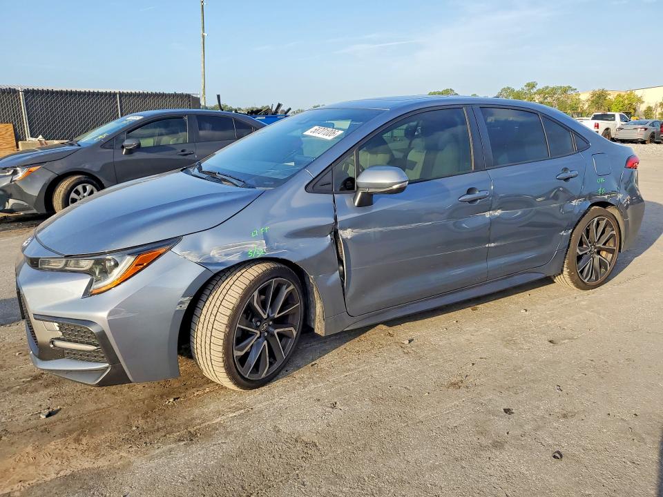 2020 Toyota Corolla VIN JTDP4RCE1LJ010730 COPART salvage auction — SIDE, Fl - Cert Of Title Slvg Rebuildable, sold $4,950 on 2026-07-02 (photo 1)