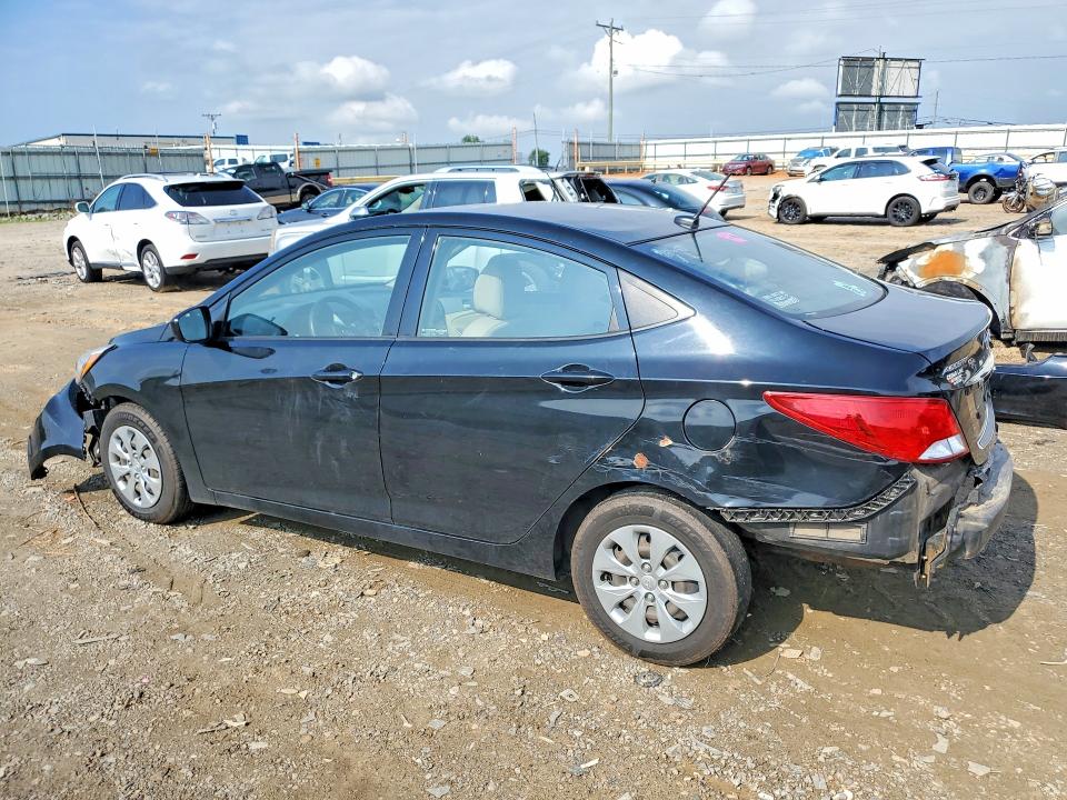 2017 Hyundai Accent VIN KMHCT4AE6HU353767 COPART salvage auction — FRONT END, Va - Cert Of Title - Salvage, sold $625 on 2026-07-10 (photo 2)