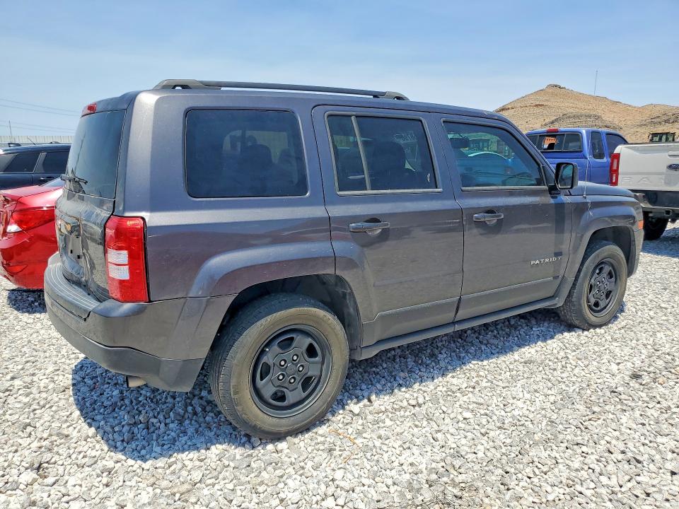 2016 Jeep Liberty (patriot) VIN 1C4NJPBA5GD622114 COPART salvage auction — REAR END, Az - Cert Of Title - Salvage, sold $1,650 on 2026-07-08 (photo 3)