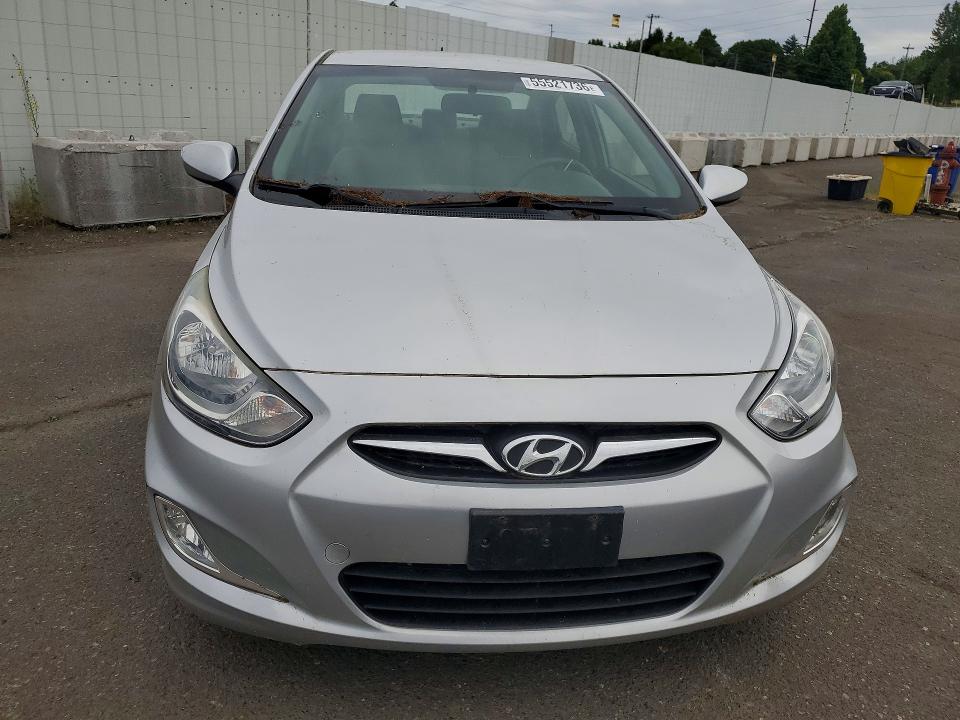 2012 Hyundai Accent VIN KMHCU4AE7CU084801 COPART salvage auction — REAR END, OR - SALVAGE TITLE CERTIFICATE, sold $675 on 2026-07-06 (photo 5)