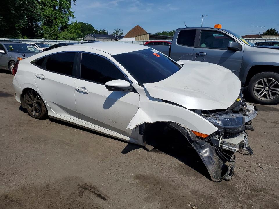 2019 Honda Civic VIN 2HGFC2F87KH592443 COPART salvage auction — ALL OVER, Sc - Salvage Title, sold $125 on 2026-07-28 (photo 4)