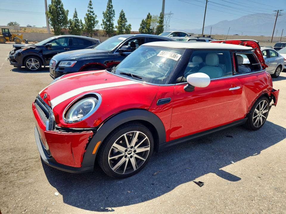 2024 Mini VIN WMW33DH02R2U92058 COPART salvage auction — REAR END, Ca - Salvage Certificate, sold $2,550 on 2026-07-02 (photo 1)