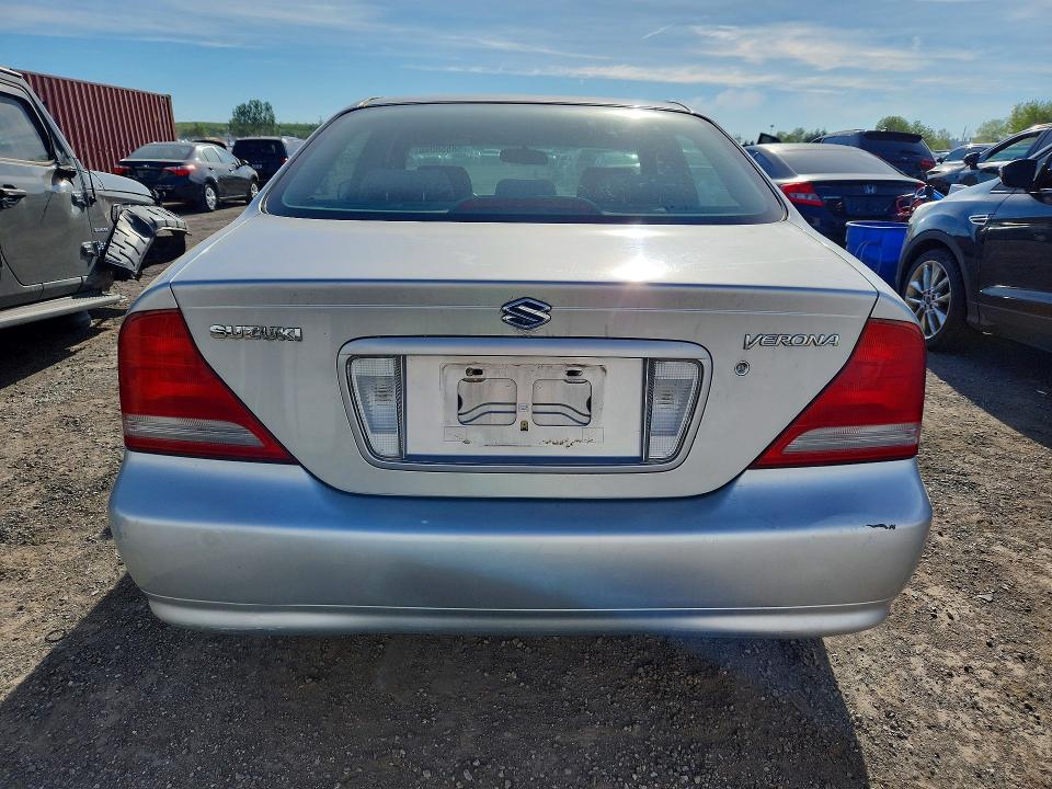 2004 Suzuki Verona VIN KL5VD52L44B106627 COPART salvage auction — FRONT END, ON - PERMIT NO BRAND - UNFIT, sold $325 on 2026-07-16 (photo 6)