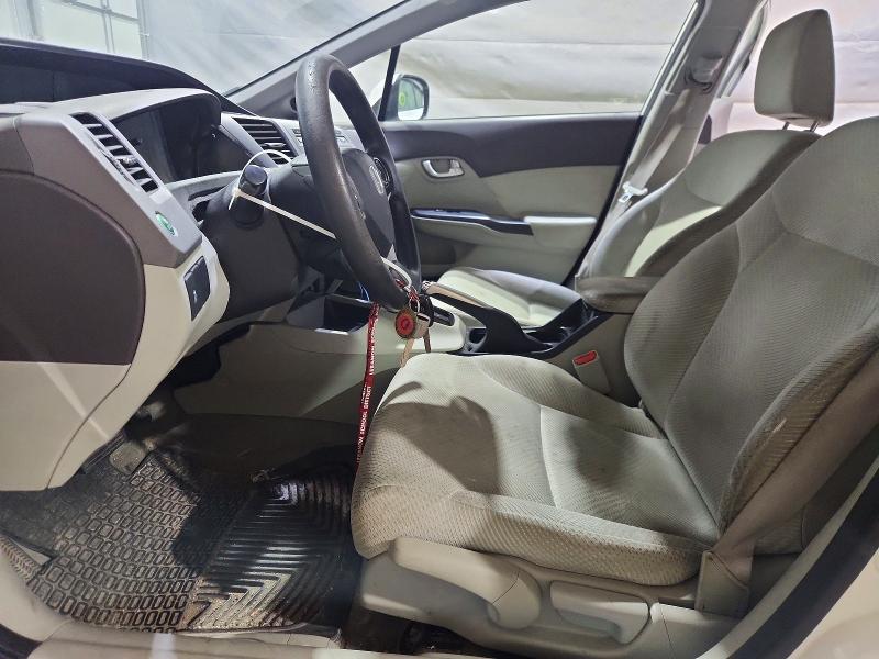 2012 Honda Civic hybrid VIN JHMFB4F23CS011165 COPART salvage auction — FRONT END, Nh - Certificate Of Title, sold $100 on 2026-07-09 (photo 7)