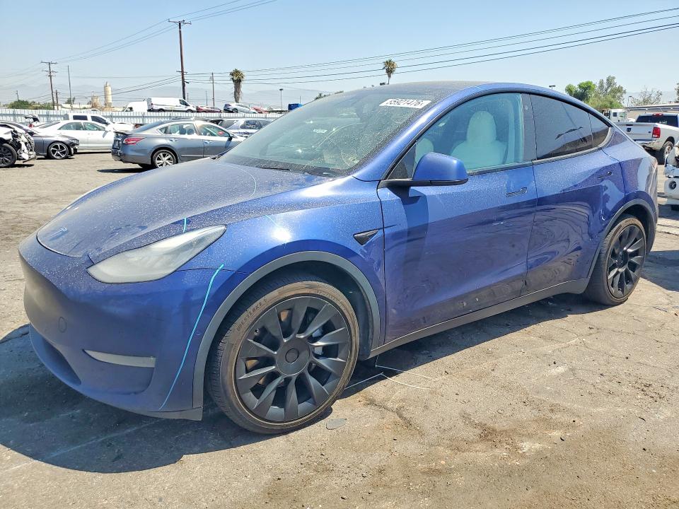 2020 Tesla Model y VIN 5YJYGDEE5LF056158 COPART salvage auction — MINOR DENT/SCRATCHES, Ca - Salvage Certificate, sold $8,300 on 2026-07-02 (photo 1)