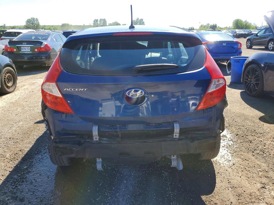 2016 Hyundai Accent VIN KMHCT5AE3GU270365 COPART salvage auction — REAR END, On - Permit Salvage, sold $1,550 on 2026-07-21 (photo 6)