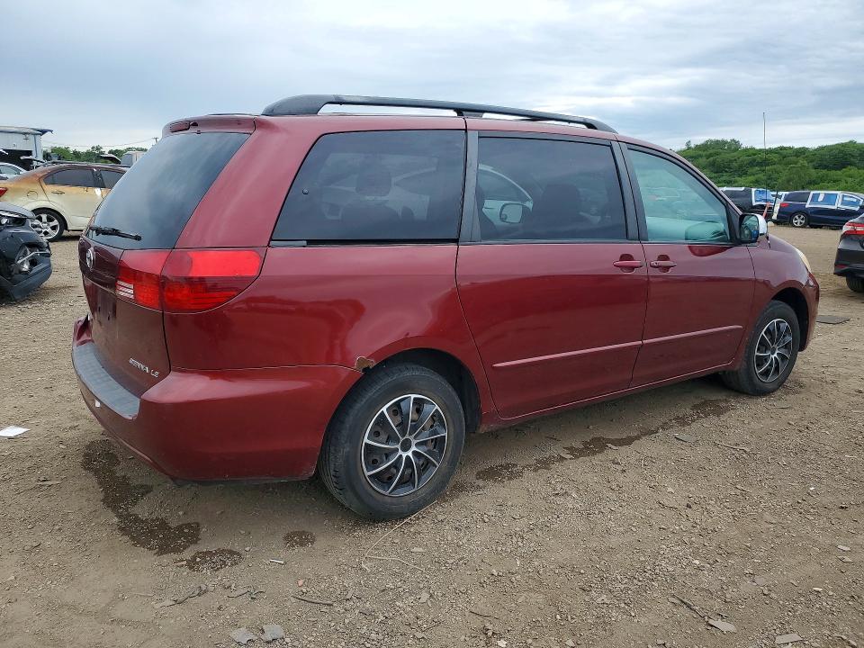 2005 Toyota Sienna VIN 5TDZA23CX5S363514 COPART salvage auction — REAR END, IL - SALVAGE CERTIFICATE, sold $750 on 2026-07-08 (photo 3)