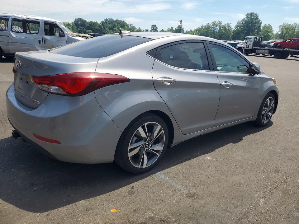 2014 Hyundai Elantra VIN KMHDH4AE4EU105194 COPART salvage auction — SIDE, Or - Salvage Title Certificate, sold $1,850 on 2026-07-29 (photo 3)