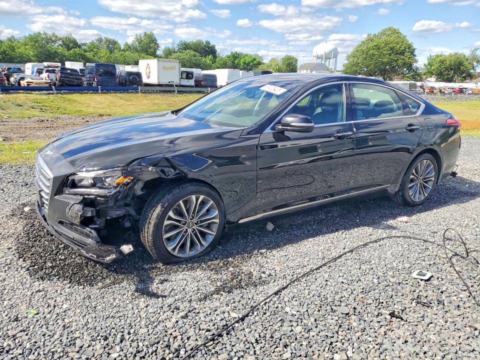 2015 Hyundai Genesis VIN KMHGN4JEXFU019055 COPART salvage auction — FRONT END, NJ - CERT OF TITLE-SALVAGE, sold $2,150 on 2026-07-28 (photo 1)