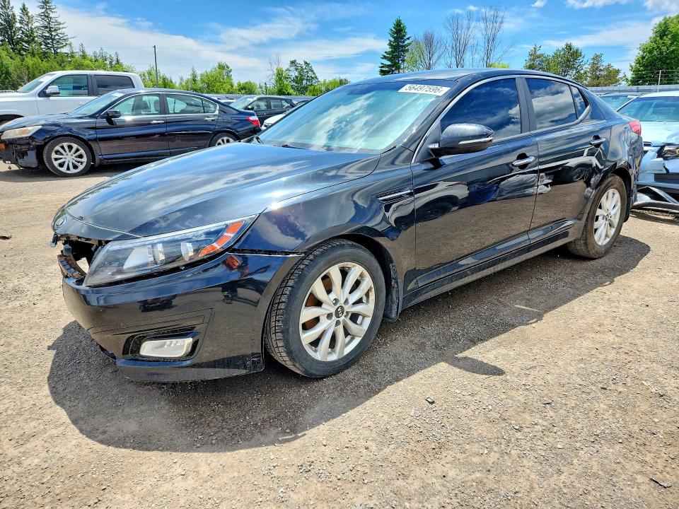 2014 Kia Optima VIN KNAGN4A73E5491349 COPART salvage auction — FRONT END, On - Permit No Brand - Unfit, sold $1,000 on 2026-07-07 (photo 1)