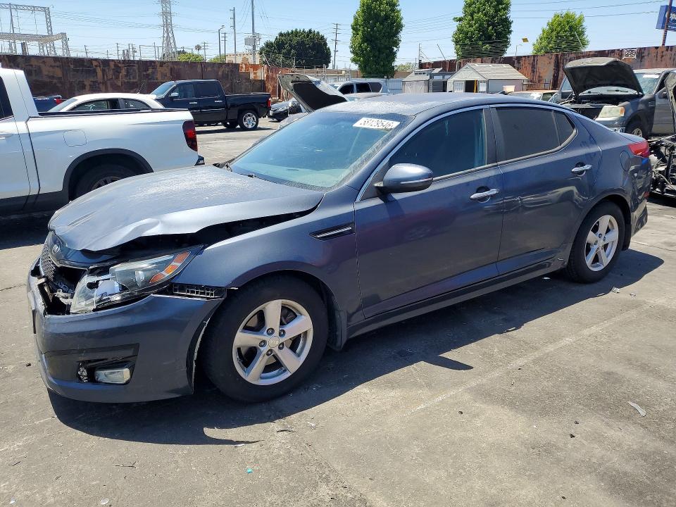2015 Kia VIN KNAGM4A7XF5589850 COPART salvage auction — FRONT END, Ca - Salvage Certificate, sold $1,200 on 2026-07-15 (photo 1)