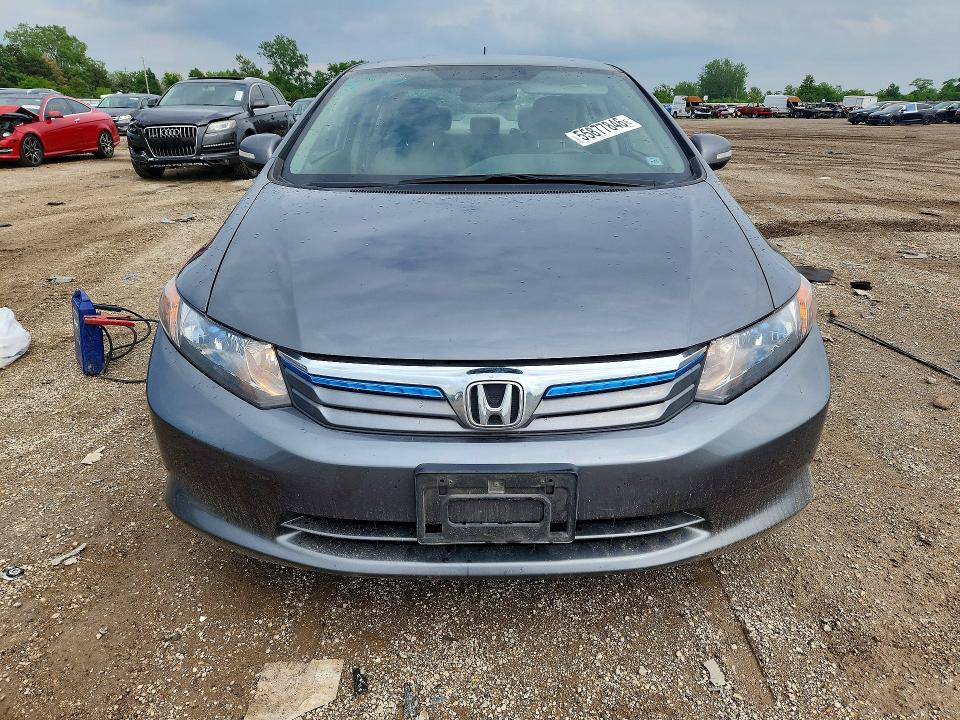 2012 Honda Civic VIN JHMFB4F24CS004029 COPART salvage auction — SIDE, Il - Salvage Certificate, sold $425 on 2026-07-09 (photo 5)