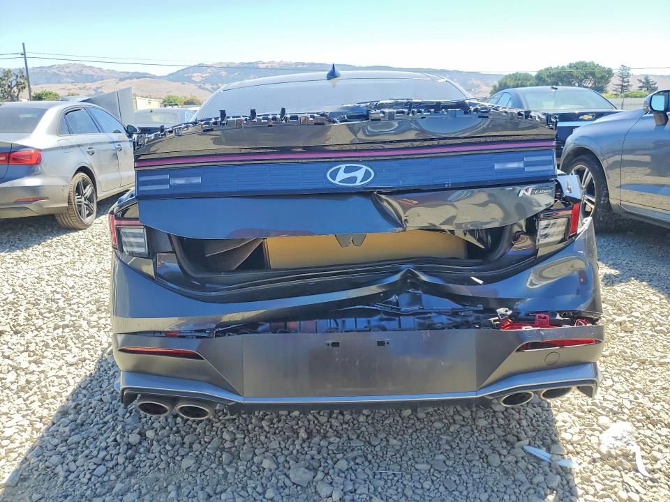 2024 Hyundai Sonata VIN KMHL54JCXRA393944 COPART salvage auction — REAR END, Ca - Salvage Certificate, sold $8,600 on 2026-07-16 (photo 6)