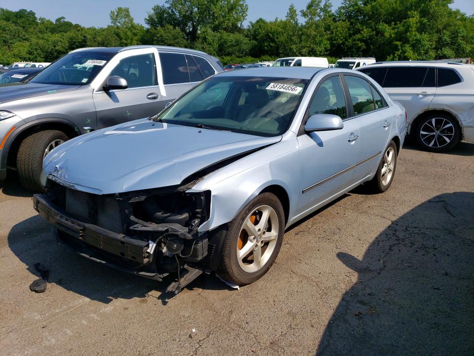 2008 Hyundai Sonata VIN 5NPEU46F28H298644 COPART salvage auction — FRONT END, CT - CERT OF TITLE-SALVAGE, sold $575 on 2026-07-14 (photo 1)