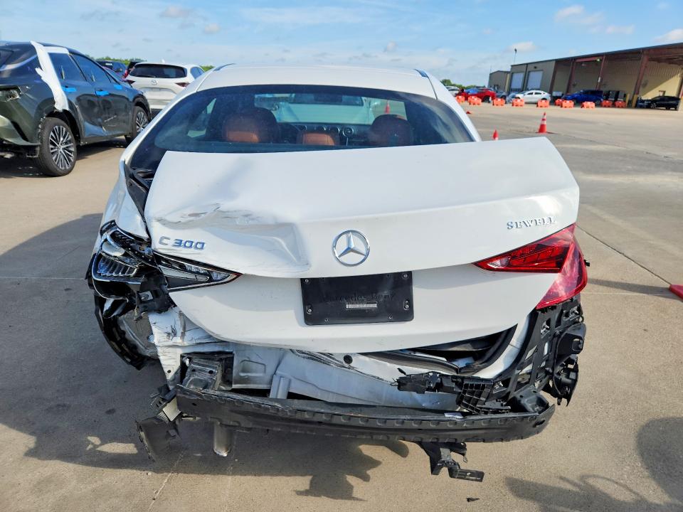 2023 Mercedes-benz C-klasse VIN W1KAF4GB0PR088853 COPART salvage auction — REAR END, Tx - Salvage Vehicle Title, sold $9,000 on 2026-07-27 (photo 6)