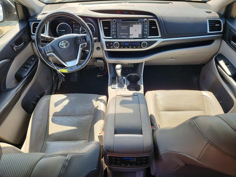 2019 Toyota Highlander VIN 5TDDZRFH3KS946568 COPART salvage auction — BURN, Md - Cert Of Salvage < 75% Damage, sold $4,600 on 2026-07-28 (photo 8)