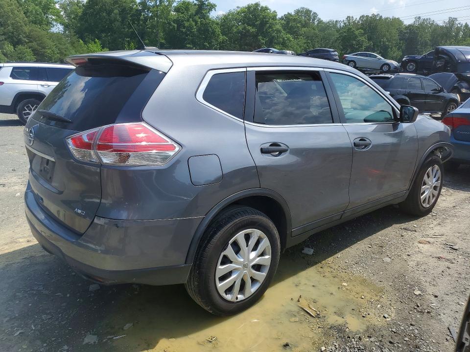 2016 Nissan Rogue VIN 5N1AT2MM4GC855325 COPART salvage auction — FRONT END, Md - Cert Of Salvage > 75% Damage, sold $1,000 on 2026-07-04 (photo 3)