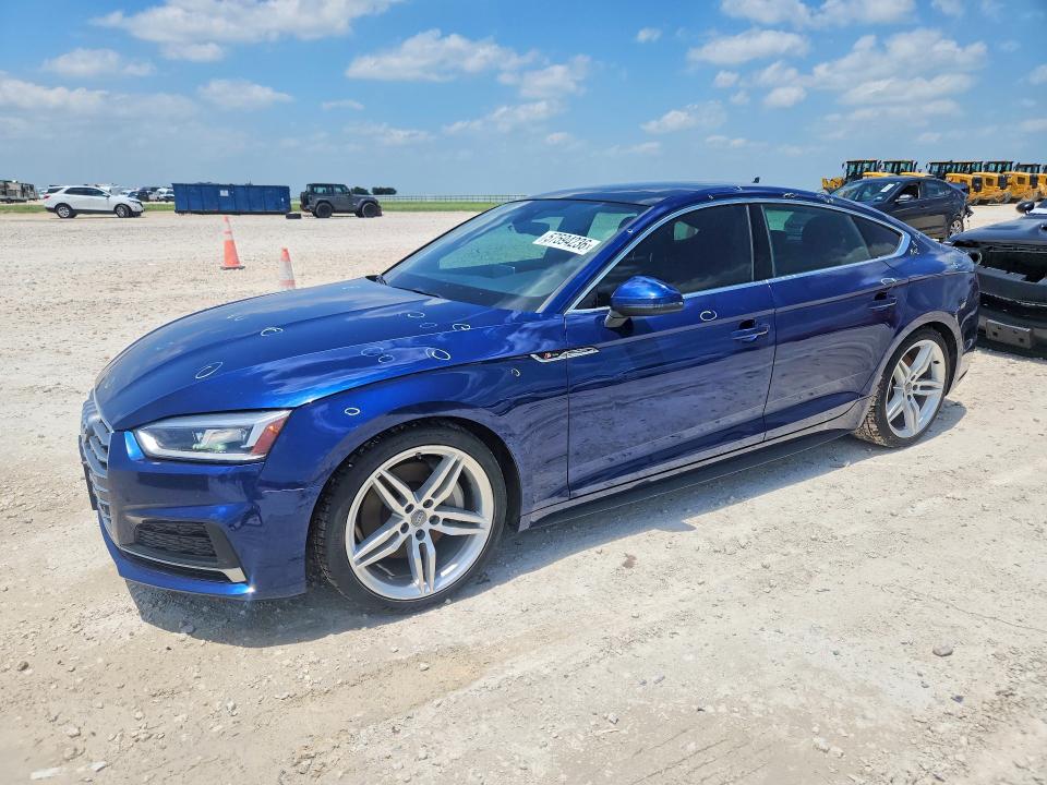 2018 Audi VIN WAUENCF58JA117216 COPART salvage auction — HAIL, Tx - Certificate Of Title, sold $8,300 on 2026-07-23 (photo 1)
