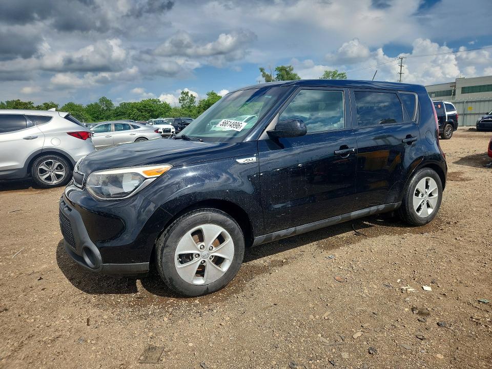 2016 Kia Soul VIN KNDJN2A2XG7248517 COPART salvage auction — FRONT END, Il - Salvage Certificate, sold $850 on 2026-07-31 (photo 1)
