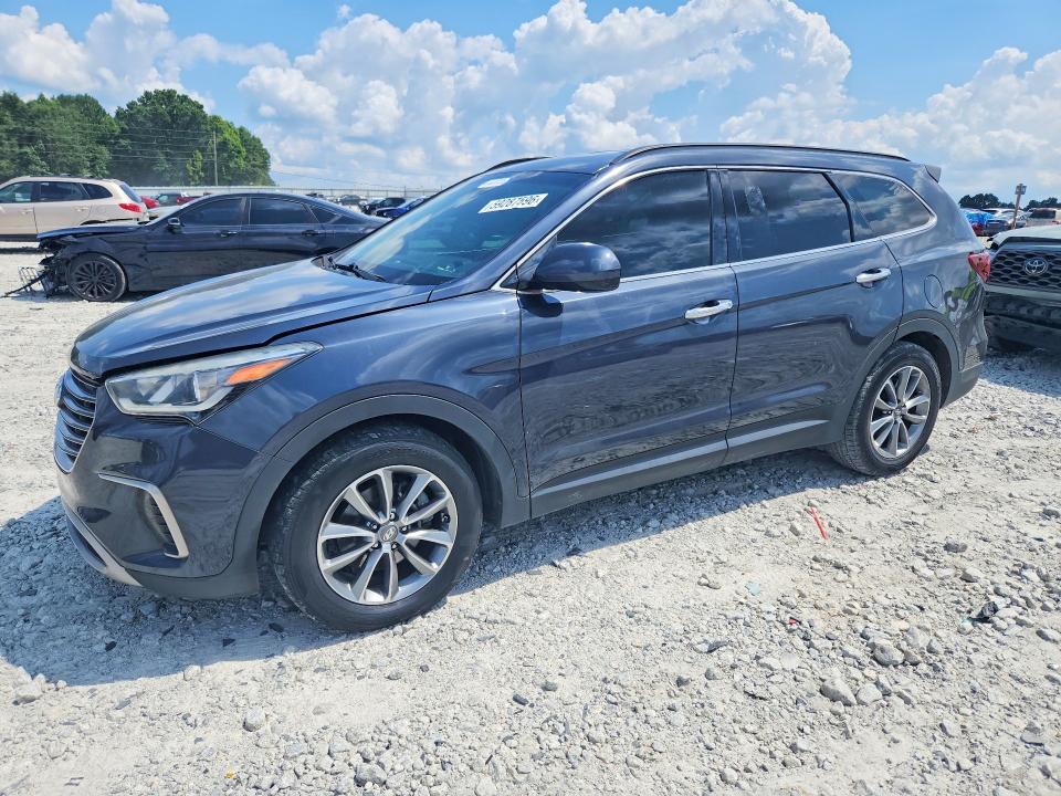 2017 Hyundai Santa fe VIN KM8SM4HF8HU212447 COPART salvage auction — REAR END, Ga - Certificate Of Title, sold $1,850 on 2026-07-29 (photo 1)