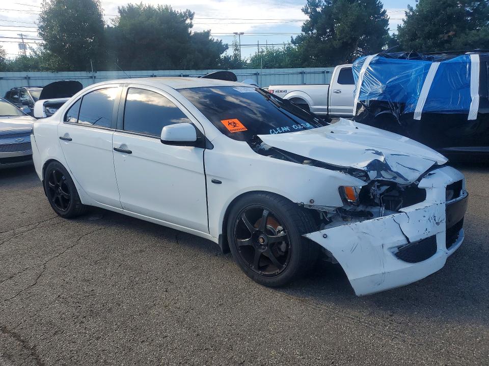 2008 Mitsubishi Lancer VIN JA3AU16U98U040217 COPART salvage auction — FRONT END, OH - CERT OF TITLE-SALVAGE, sold $70 on 2026-07-15 (photo 4)