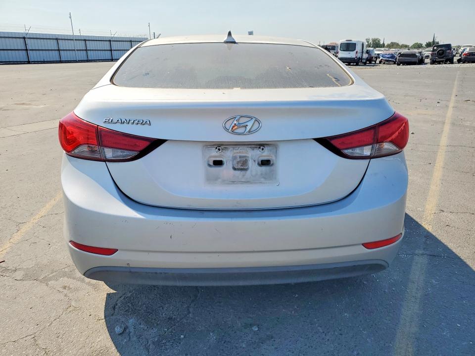2014 Hyundai VIN 5NPDH4AE9EH464071 COPART salvage auction — FRONT END, Ca - Salvage Certificate, sold $925 on 2026-07-23 (photo 6)