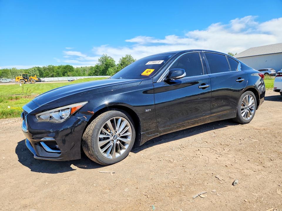 2018 Infiniti Q50 VIN JN1EV7AR6JM437317 COPART salvage auction — MECHANICAL, Oh - Certificate Of Title, sold $650 on 2026-07-12 (photo 1)
