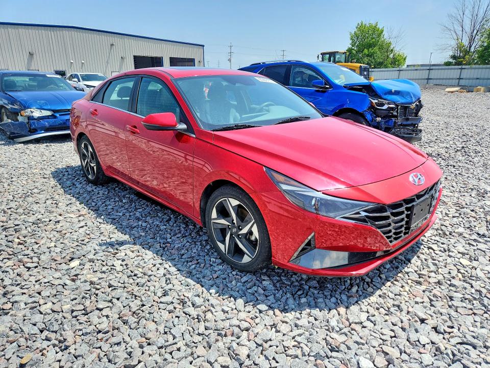 2021 Hyundai Elantra VIN 5NPLN4AG0MH014040 COPART salvage auction — WATER/FLOOD, Wi - Junked Vehicle Bill Of Sale, sold $4,000 on 2026-07-20 (photo 4)